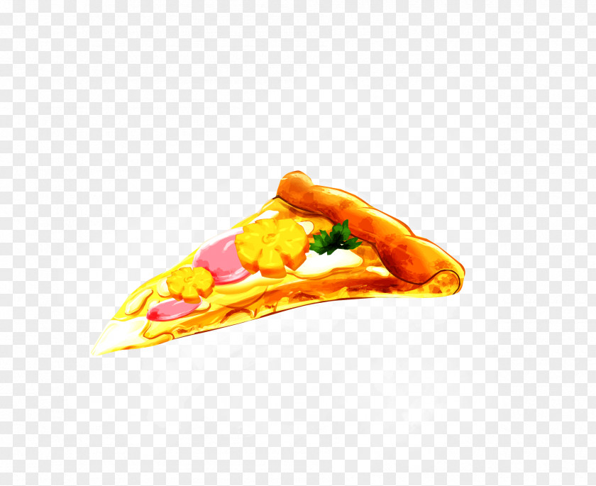Vector Cartoon Realistic Ham Pizza PNG