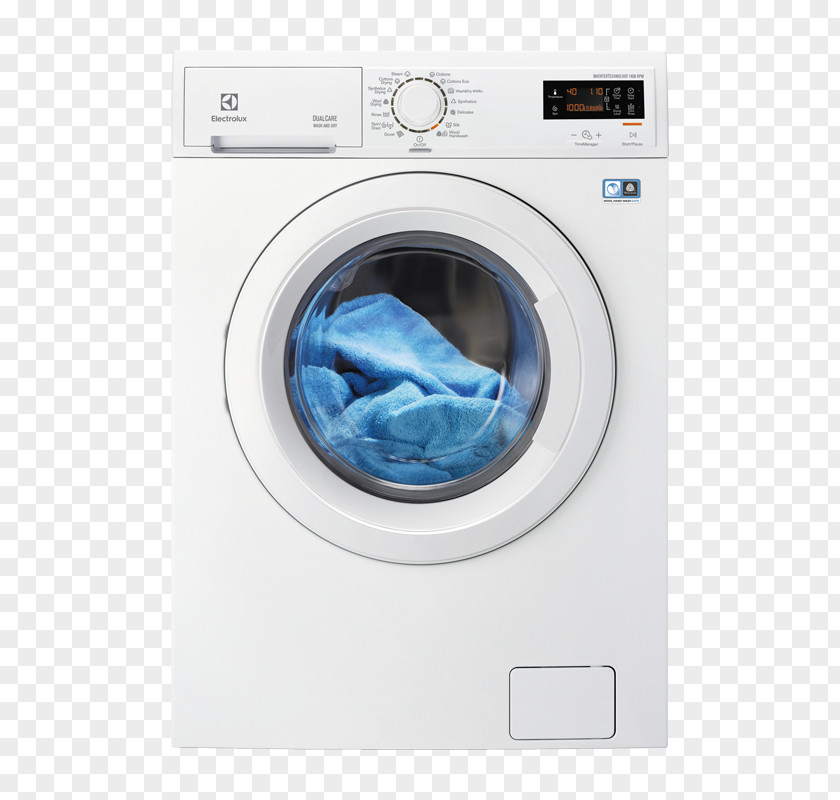 Washing Machine Machines Laundry EWW1476WD Electrolux Pralko-suszarka Clothes Dryer PNG