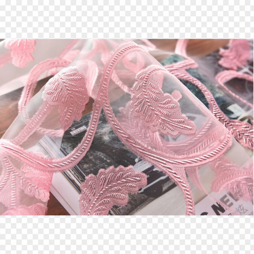 Ribbon Lace Pink M PNG