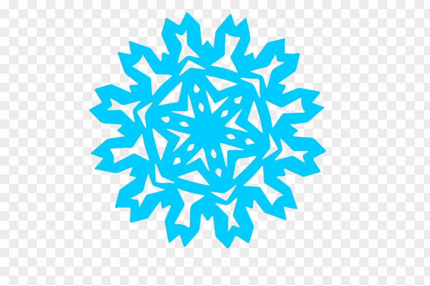 Snowflake Cutout Style. PNG