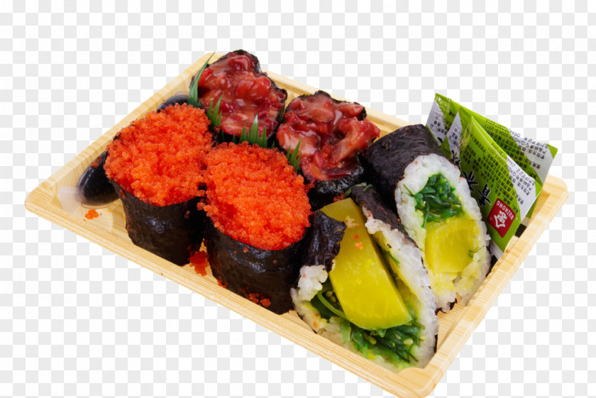 Sushi California Roll Gimbap Japanese Cuisine PNG