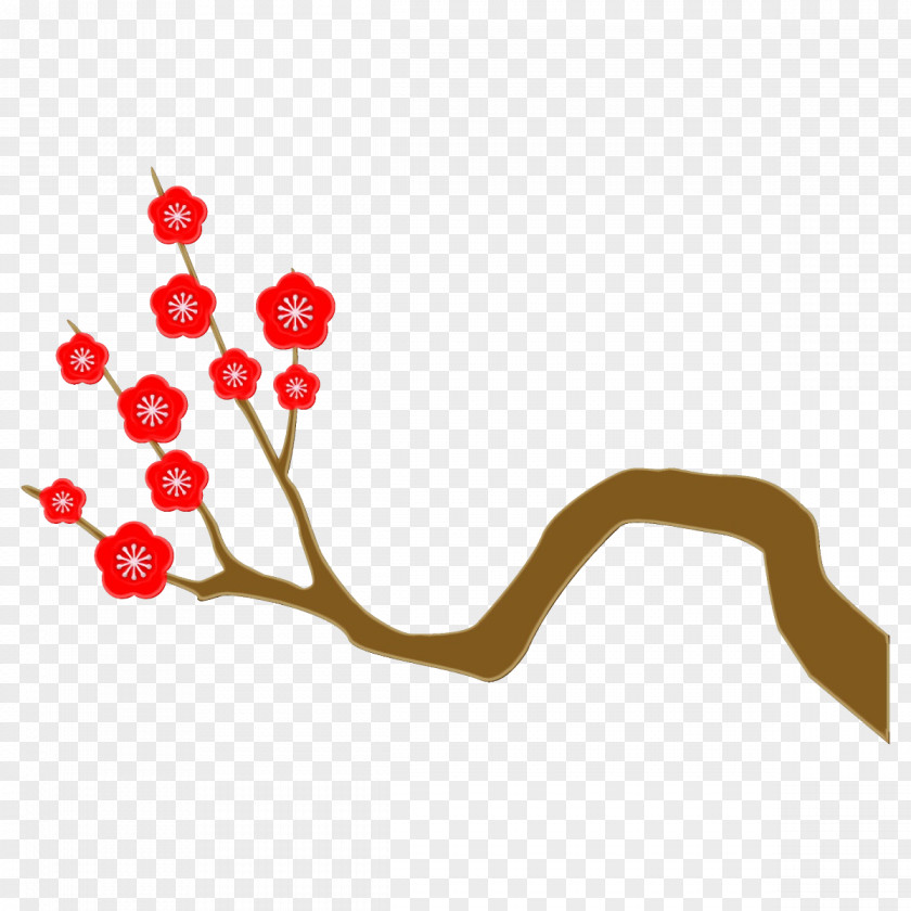 Twig Plant Branch Flower Clip Art PNG