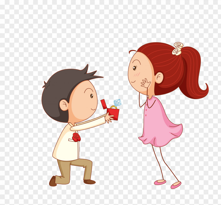 Wedding Marriage Proposal Vector Graphics Image Illustration PNG
