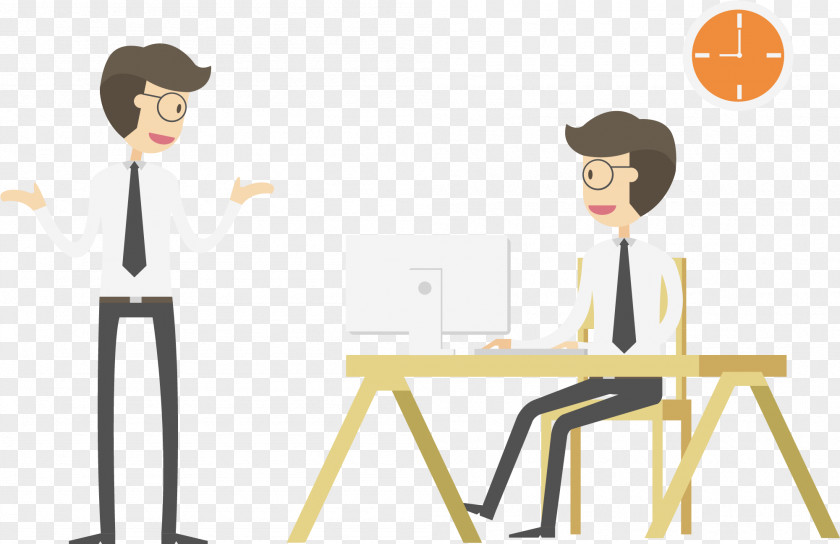 Business People Working Euclidean Vector PNG