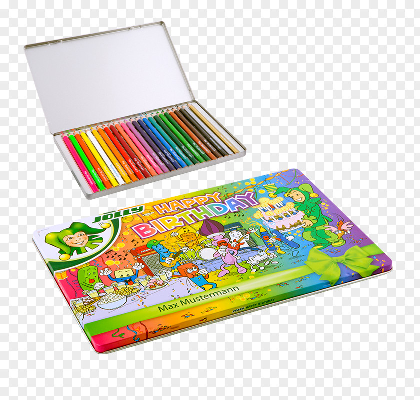 Pencil Colored Happy Birthday To You Gift PNG