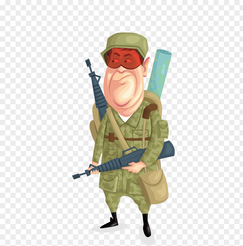 Army Cartoon Character Soldier PNG