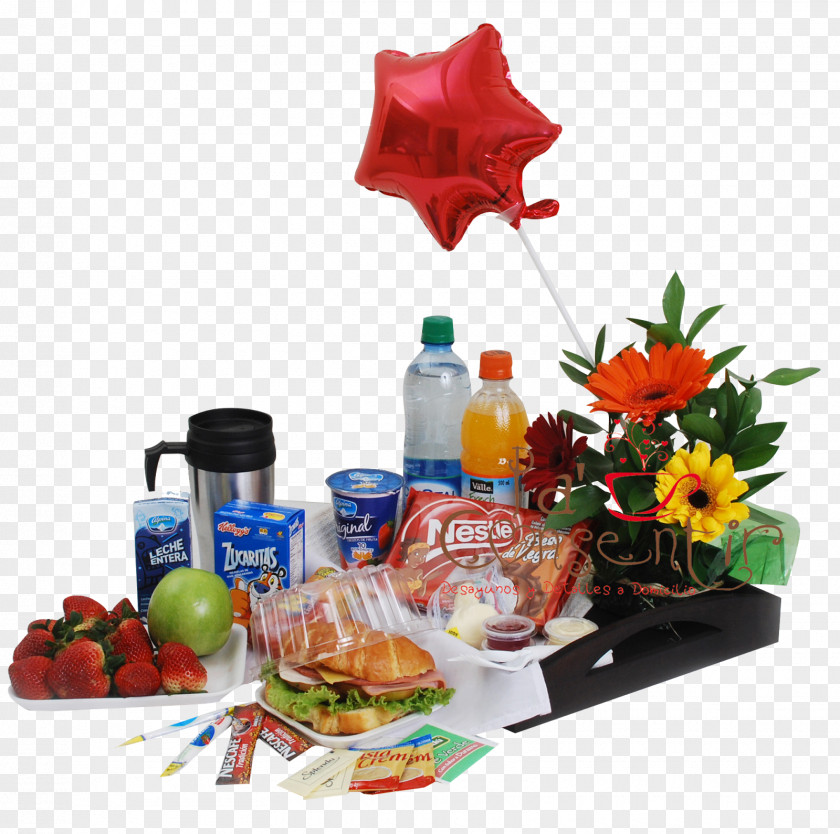 Breakfast Cereal Food Gift Baskets Yoghurt Orange Juice PNG