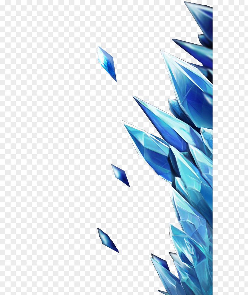 Nice Blue Diamond Crystal Desktop Wallpaper PNG