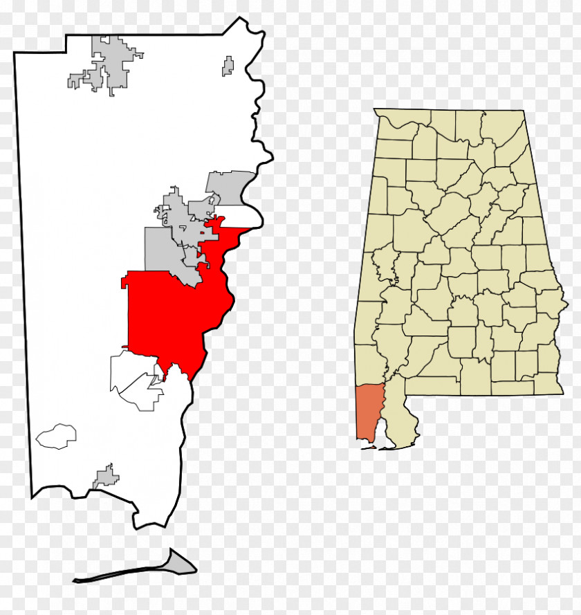 Popular Area Mobile Prichard Movico, Alabama Bucks 2010 United States Census PNG