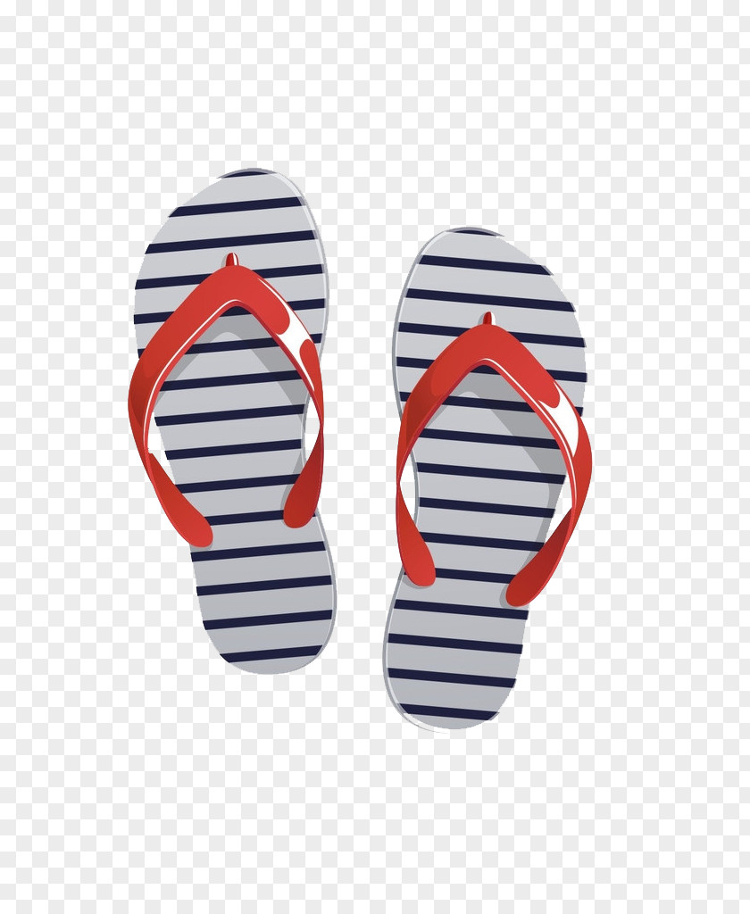 A Cool Summer Slipper Flip-flops Clip Art PNG