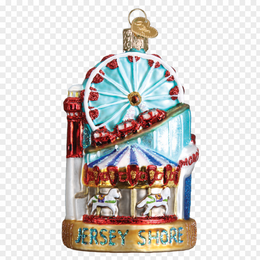 Christmas Ornament Morey's Piers Wish Upon A Jar Glass PNG