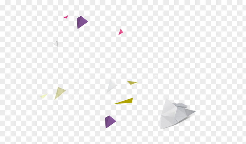 Floating Broken Triangle Graphic Design PNG