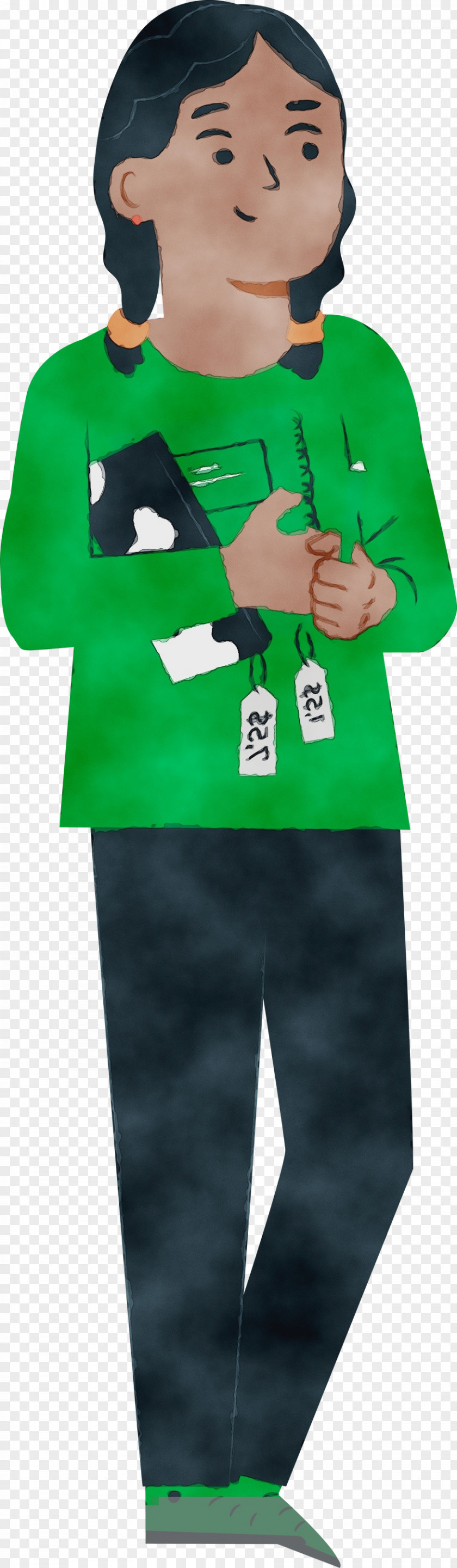 Cartoon Outerwear Character Green Behavior PNG