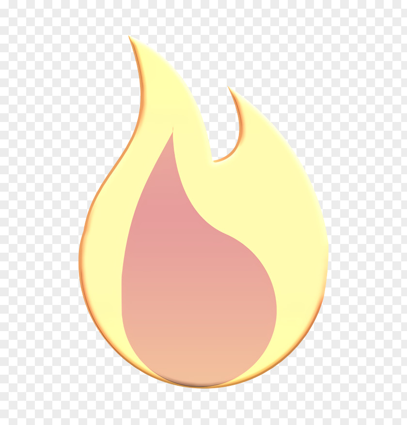 Crescent Flame Burn Icon Camping Fire PNG