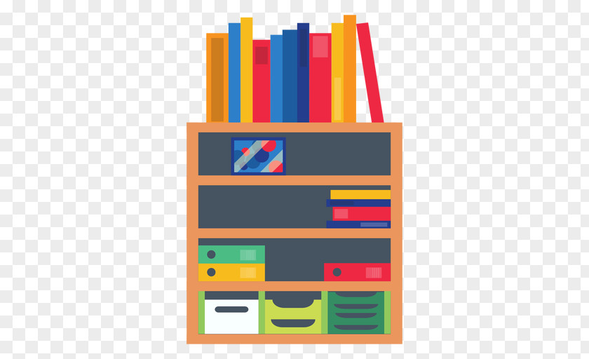 Espacio Shelf Bookcase Clip Art PNG