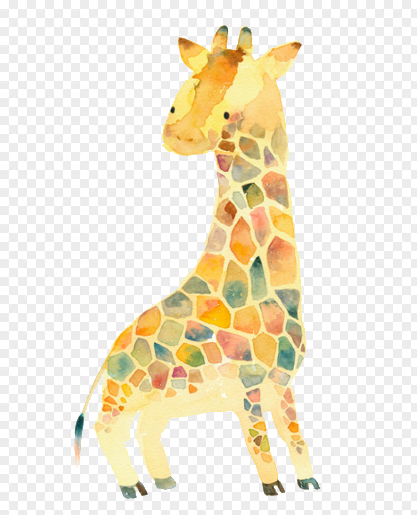 Hand-painted Giraffe Sweater Sleeve Clothing Cardigan Polo Neck PNG