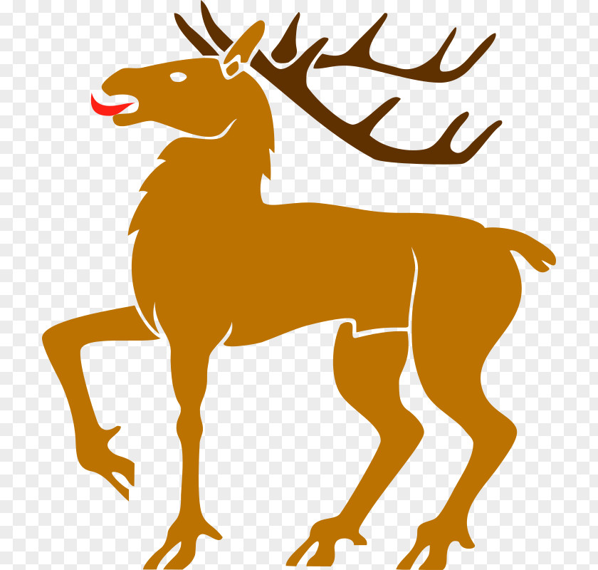 Ketupat Red Deer Clip Art PNG
