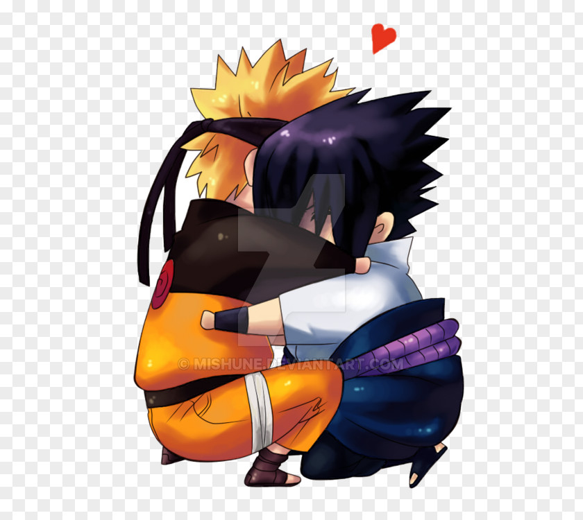 Let It Go Sasuke Uchiha Hug Naruto Uzumaki Fan Art Love PNG