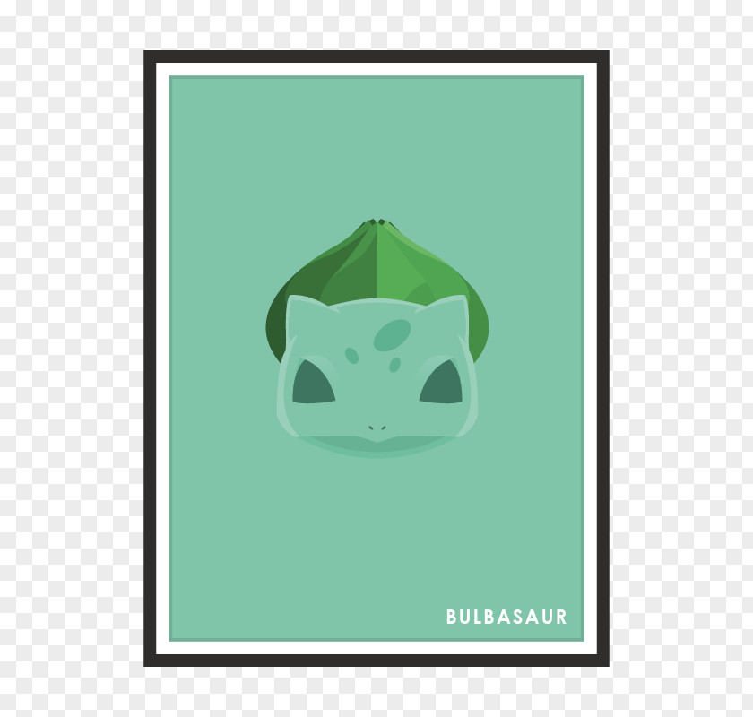 Minimalist Poster Pikachu Bulbasaur Pokémon Red And Blue PNG