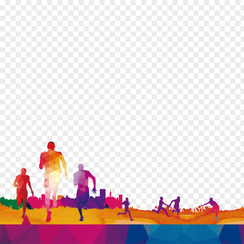 Motion Silhouette Sport Advertising PNG