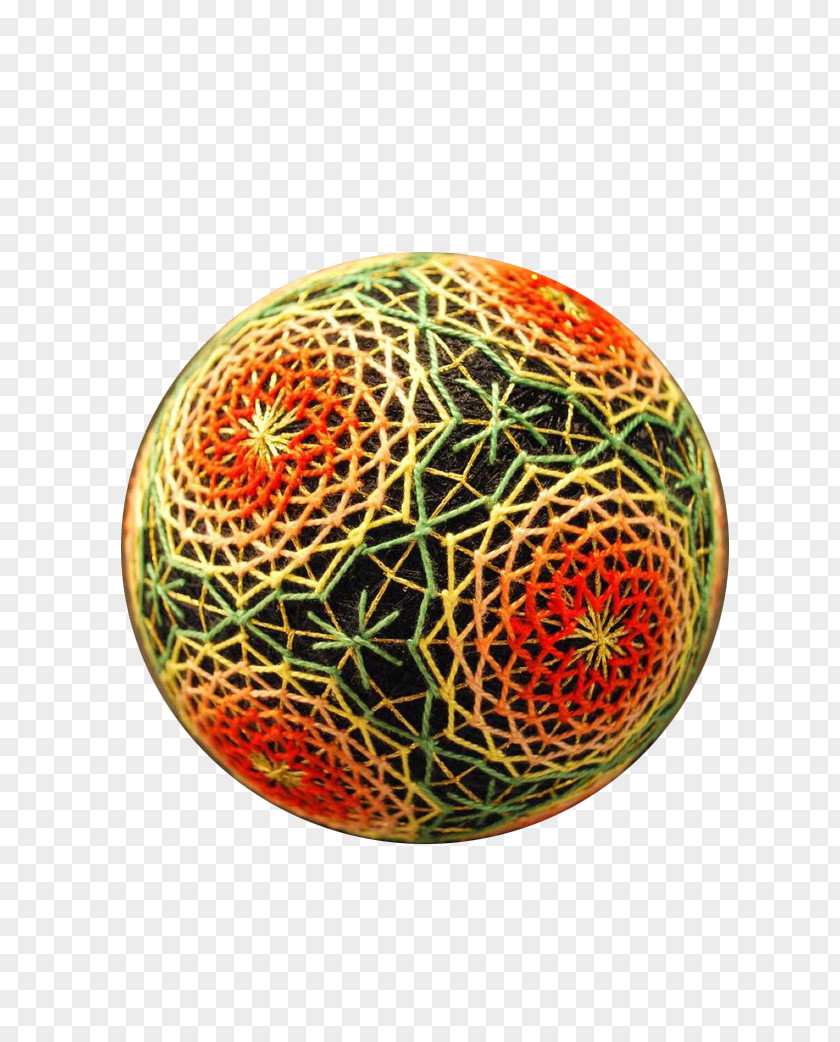 Temari Balls Gradient Vector Embroidery Craft Folk Art PNG