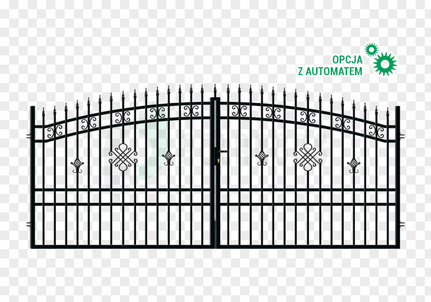 Gate Fence Wrought Iron Steel Garden PNG