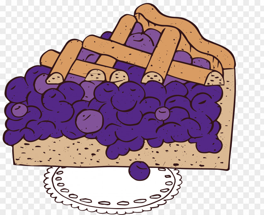 Vector Hand-painted Blueberry Cake Cheesecake Strawberry Cream Bakery PNG