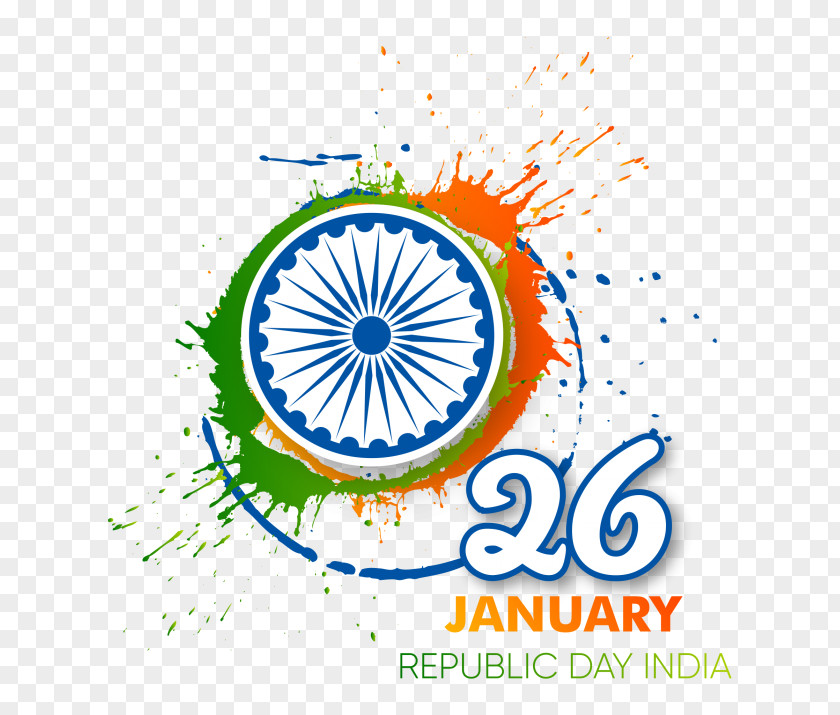 Happy Republic Day India January 26 Image PNG
