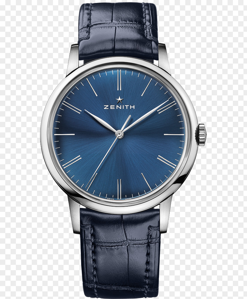 Light Blue Shading Zenith Watch Retail Chronograph Movement PNG