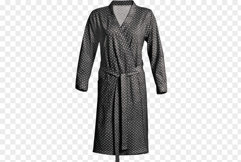 Nightdress Robe Dress Clothing Sleeve Polka Dot PNG