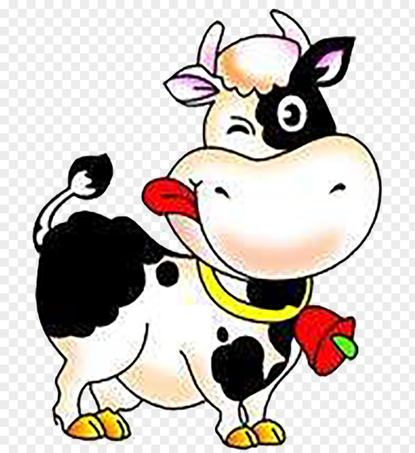 Painted Cow Tail Cattle Drawing Animation Clip Art PNG