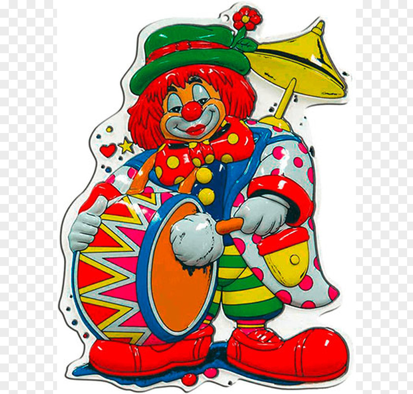 Clown Drum Juggling Carnival Toy PNG
