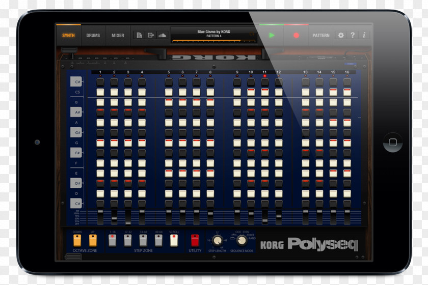 Mini Synth Korg Polysix Borderlands IPad Sound Synthesizers PNG