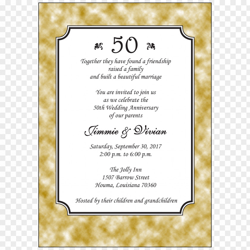 Wedding Invitation Anniversary Party PNG