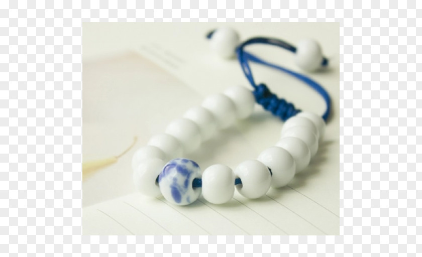 White Beads Bead Bracelet PNG