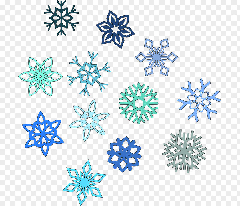 Various Combinations Of Colored Snowflakes Snowflake Light Clip Art PNG