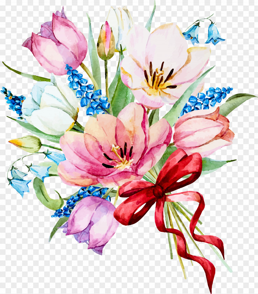 Watercolour Flowers Watercolor Painting Drawing PNG