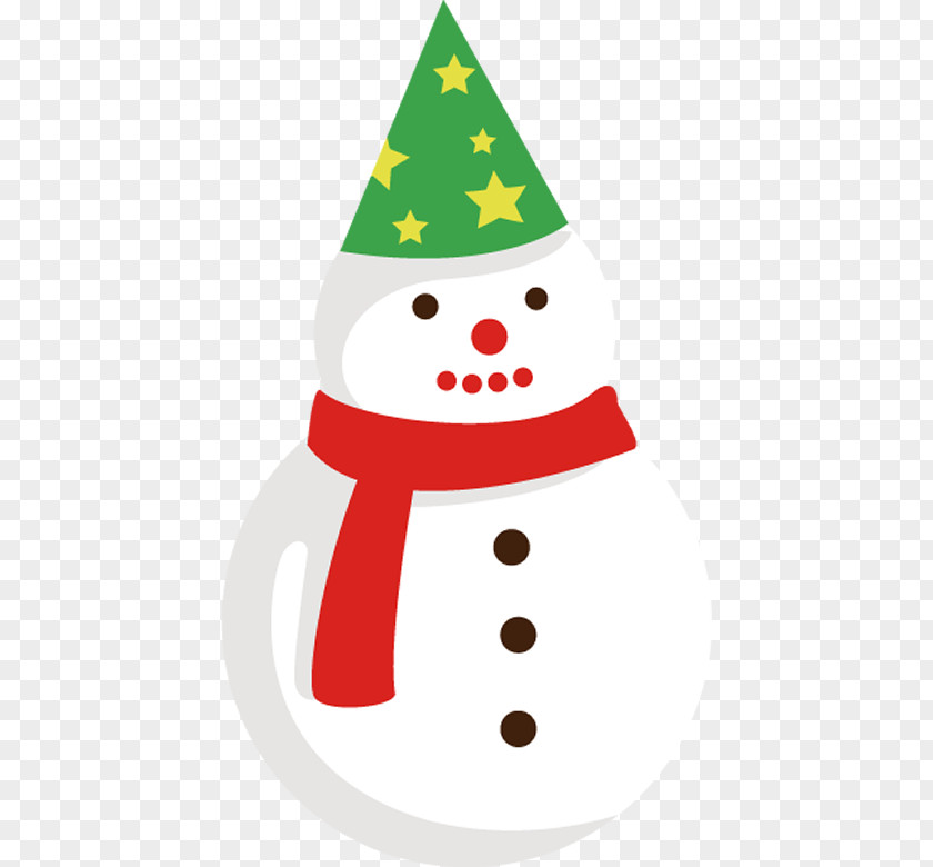 Cone Fictional Character Snowman Christmas Ornament PNG