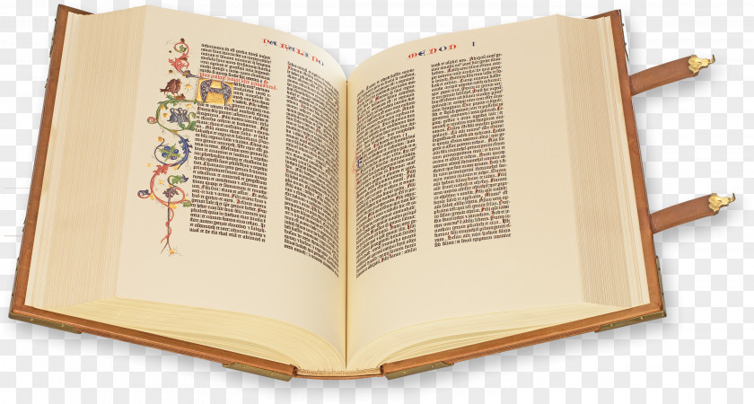 Book Gutenberg Bible Facsimile Manuscript Printing PNG