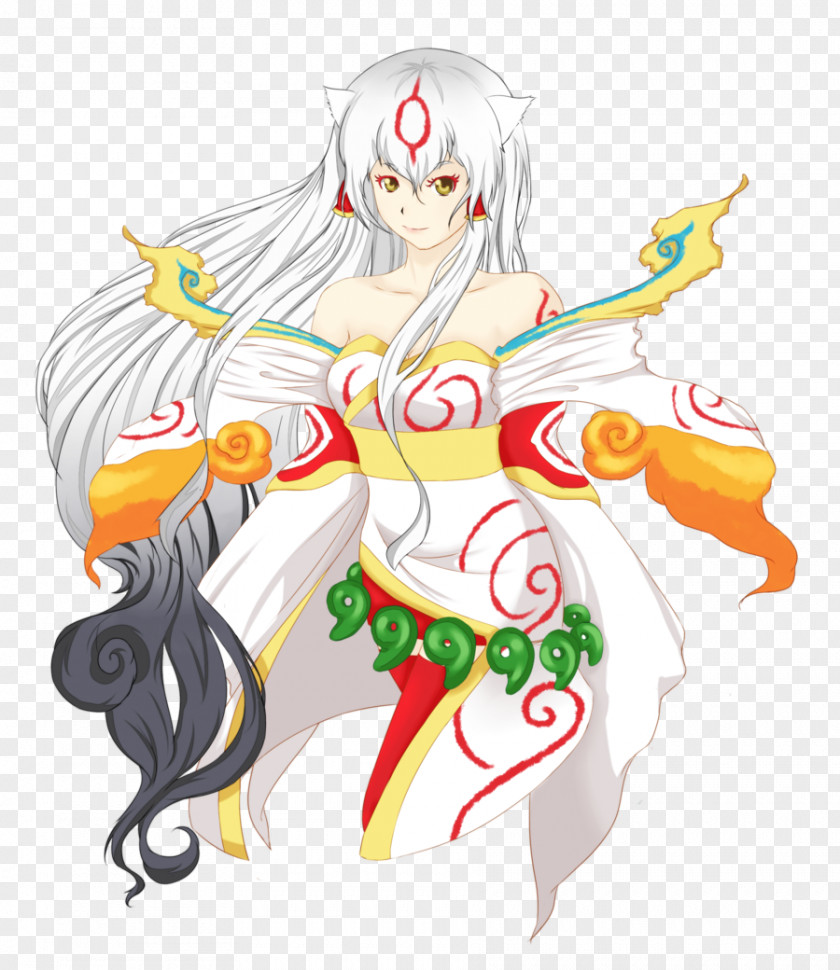 Ōkami Fan Art Amaterasu PNG