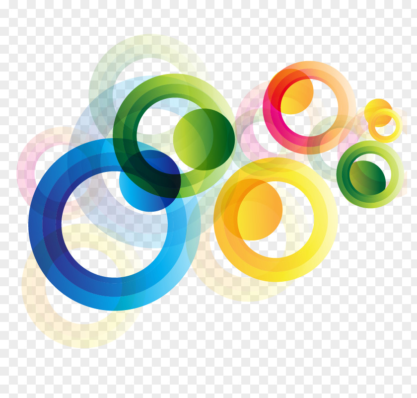 Vector Colorful Round Circle Euclidean Computer File PNG