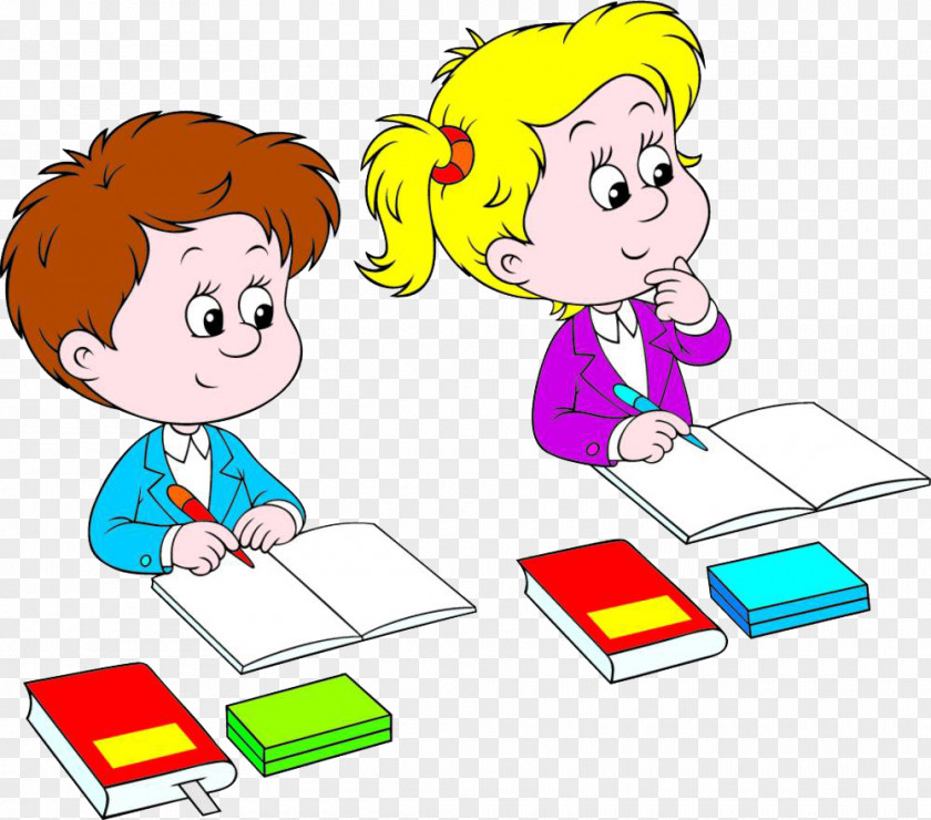 A Child Who Attends School And Listens Writes Writing Clip Art PNG