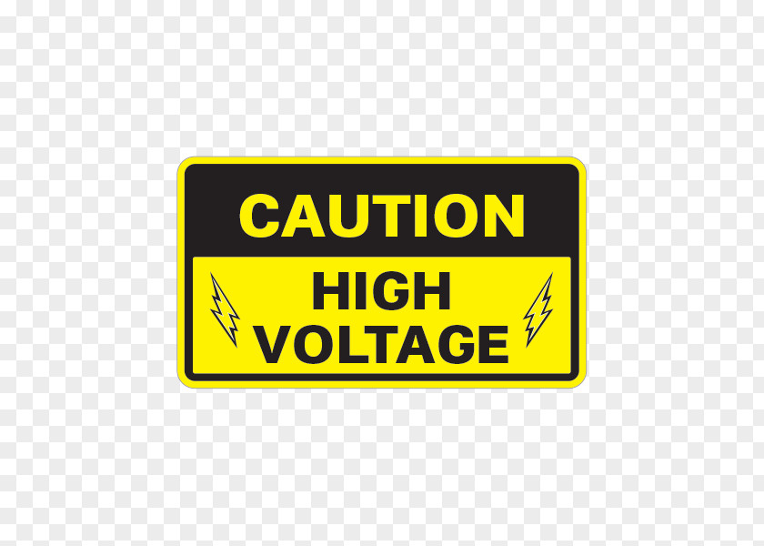 Tape Sticker Label Logo Product Danger! High Voltage Brand PNG