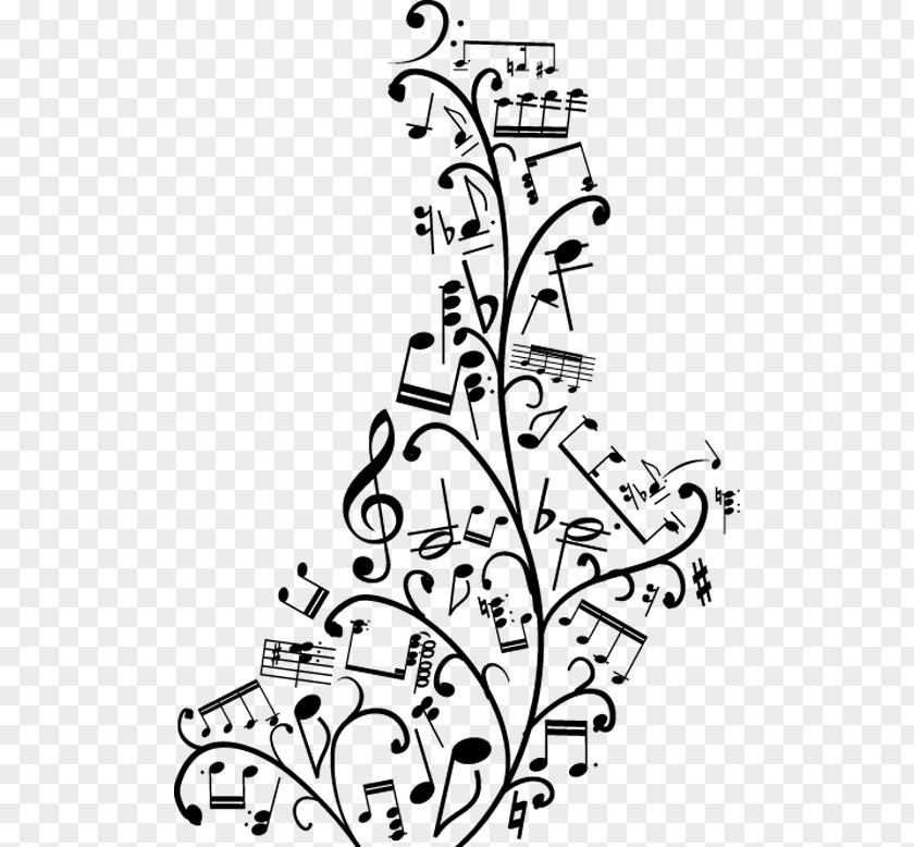 Musical Note Wall Decal Clef Art PNG