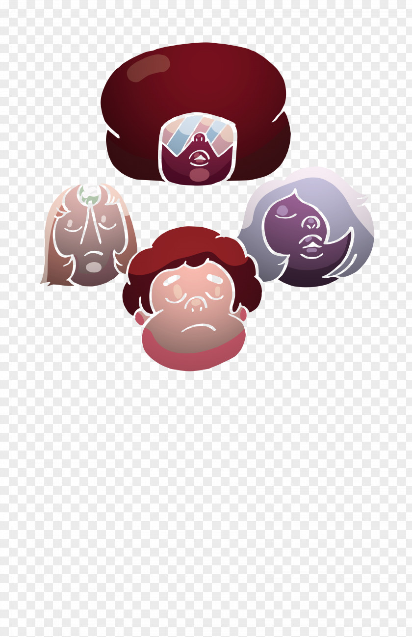 Design Headgear Maroon PNG