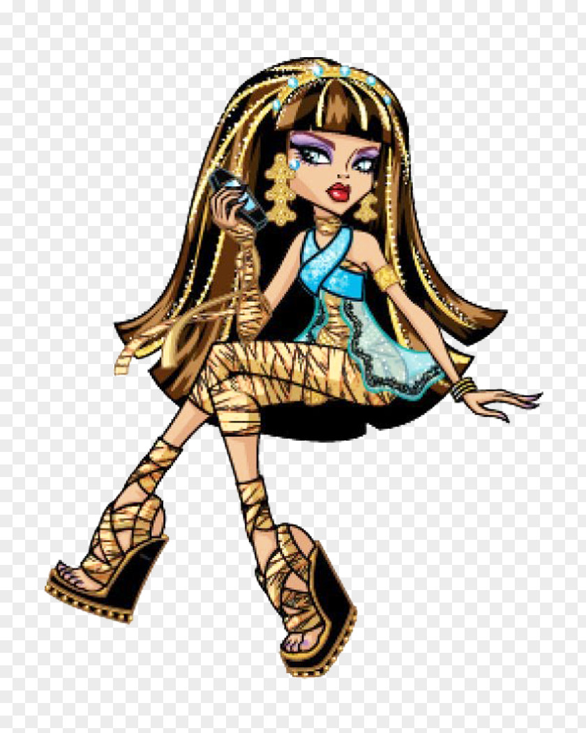 Doll Cleo DeNile Monster High Ever After Barbie PNG