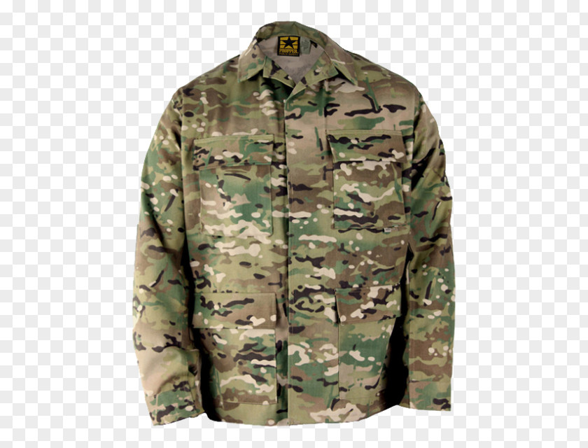 Military Army Combat Shirt Uniform MultiCam Battle Dress PNG