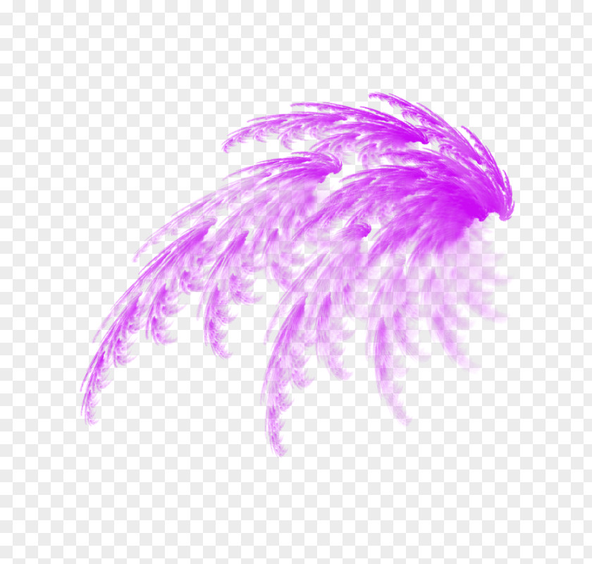 Purple Feather Transparency And Translucency Editing PNG