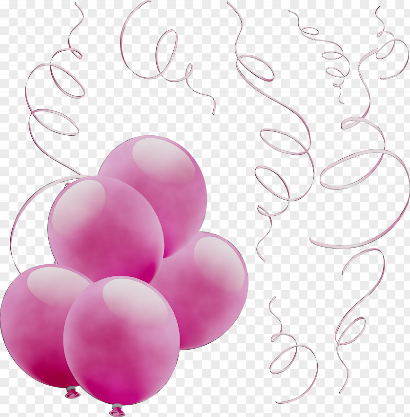 Balloon Pink M Heart PNG