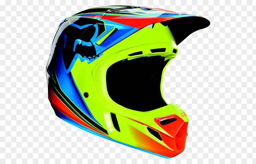 Racing Helmet Motorcycle Helmets Motocross Fox PNG